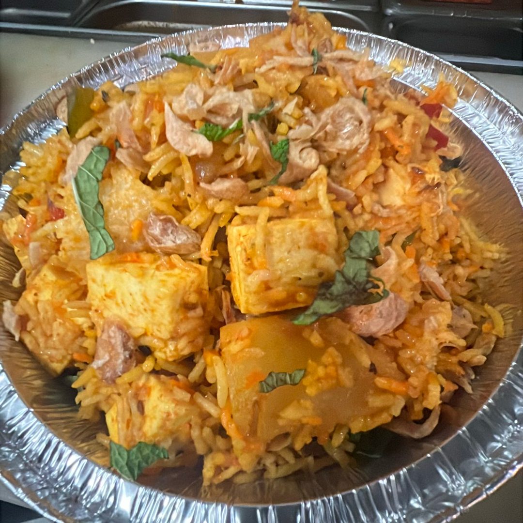 Paneer Biryani.
